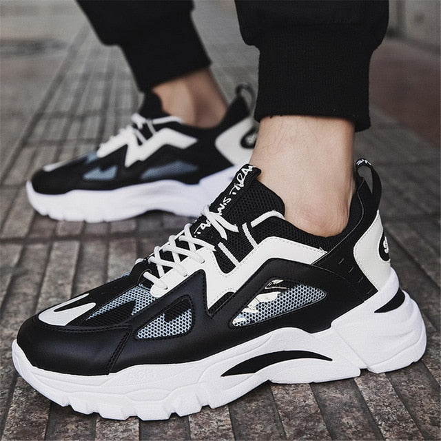 LASPERAL New Men Casual Shoes Lac-Up Men Shoes Winter Fashion Female Clunky Sneaker Casual Platform High Heel Dad Shoes 39-44
