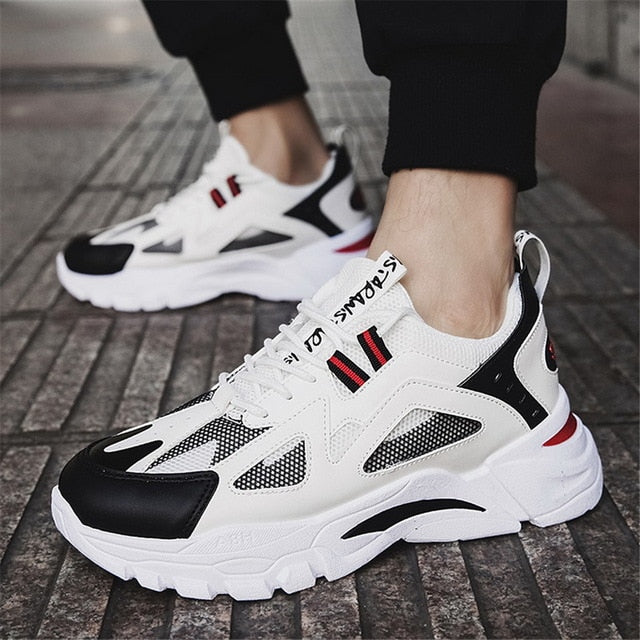 LASPERAL New Men Casual Shoes Lac-Up Men Shoes Winter Fashion Female Clunky Sneaker Casual Platform High Heel Dad Shoes 39-44